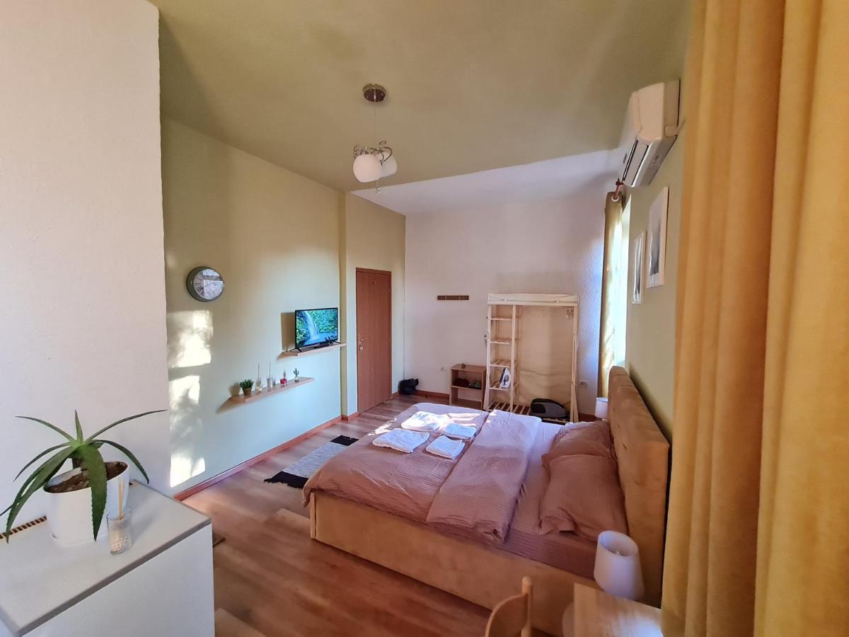 Ex-Block District Charming Studio Apartment With Treeish Sorrounding View! Tirana Exteriör bild